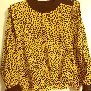 Cheetah print blouse